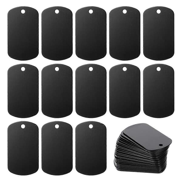 Aluminium Stemplingsemner Graveringsemner Tags 25-pak, Lasergraveringsemner Tags, Metal Business C_jarx