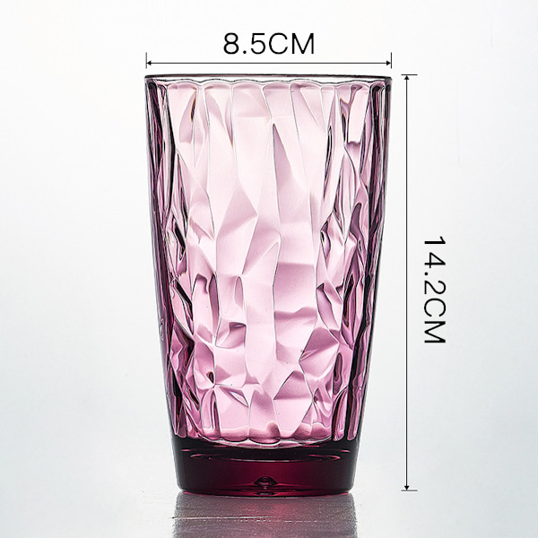 Återanvändbara dricksglas i akryl, 20 oz, vattenglas i juvelfärger | BPA-fria tumblers, tål diskmaskin (översta hyllan) Style 3