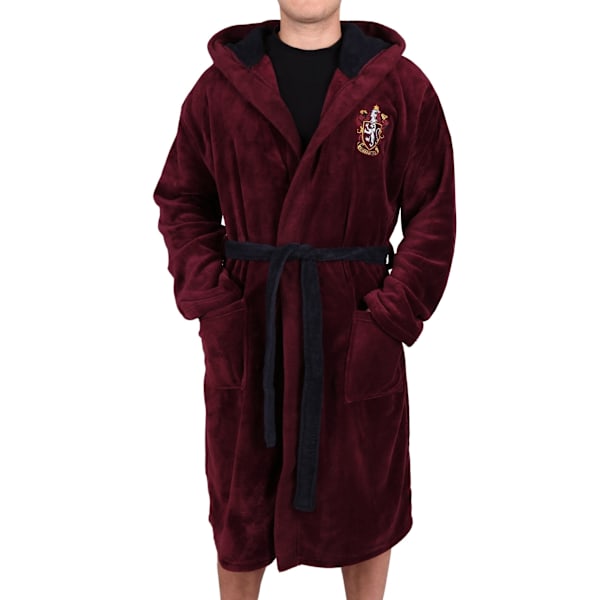 Mænds Vinrød Hogwarts HARRY POTTER Morgenkåbe XL xl