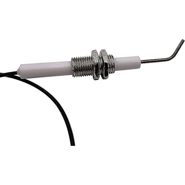 2-pakning tenner for gassgrill/grill, trykknapp piezo-tenner med keramisk gjenget universell tennpluggkabel med 30 cm lange tenningselektroder