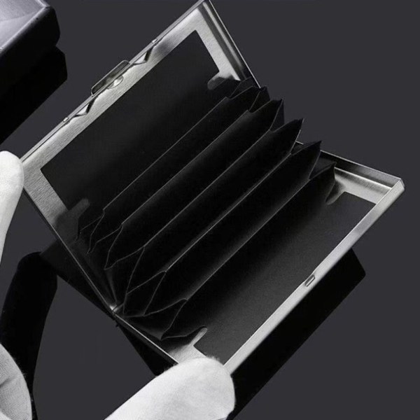 Kreditkort Holder Metal Case SILVER 1 SØLV Silver 1 Silver 1