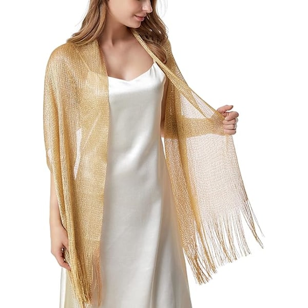 Dame bryllup gull sjal sjal stjal bryllup wrap sjal for kveld