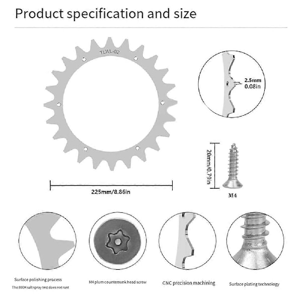 Robotiks Gressklipper Traction Forbedrede Hjelpehjul for Landroid L Robotgressklippere Traction Wheel