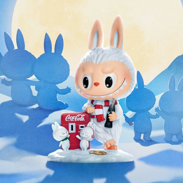 The Monsters Spændende Macaron Plysdukker Figur Legetøj Blind Boxes Autentiske POPMART The Monsters Labubu Coca-Cola Plys 1 Blind Box Figur Legetøj
