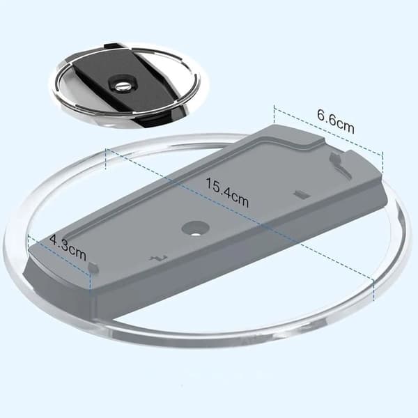 PS5 Vertikal Stativ, ABS og Metall Plassbesparende Konsollholder, Kompatibel med PS5, PS5 Pro og PS5 Slim for Spilloppsett