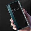 Beskyttende Clear View Folio Cover til Samsung Galaxy S10 - Sort
