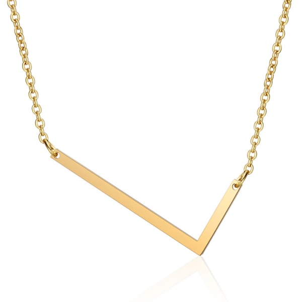 Halsband med sidled blockinitial för kvinnor --- L