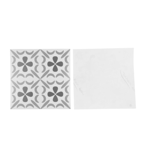 24 kpl Harmaita Marokkolaisia Laattatarroja - 15cm x 15cm / 6x6 tuumaa - Kuori ja Kiinnitä Keittiöön & Kylpyhuoneeseen - Vedenpitävät Itsekiinnittyvät Laattasiirtokuvat Vinyylistä.
