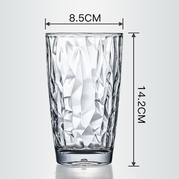 Återanvändbara dricksglas i akryl, 20 oz, vattenglas i juvelfärger | BPA-fria tumblers, tål diskmaskin (översta hyllan) Style 1