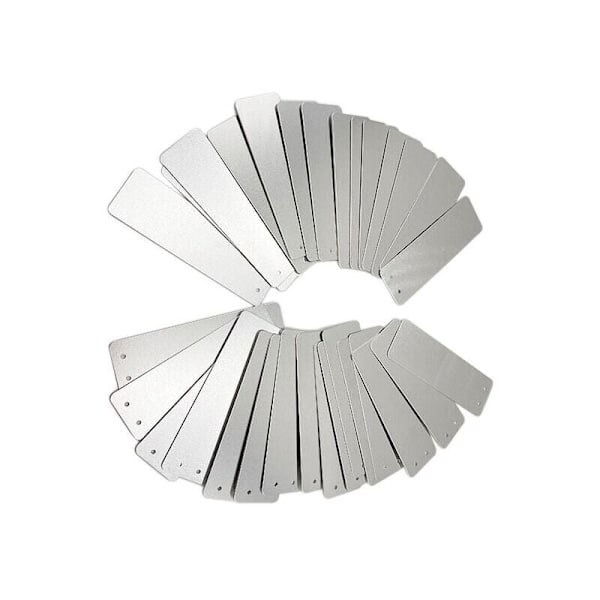 100 aluminiumsetiketter for hagearbeid - rektangel, utendørsskilt, metalletiketter, hageetiketter, aluminiumsskilt