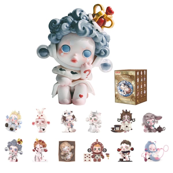POP MART SKULLPANDA Weekly Wonderland Series Karaktärsfigurer Blind Box Leksakskollektion Konstleksakspresent, för Jul, Födelsedag (Slumpmässigt en)