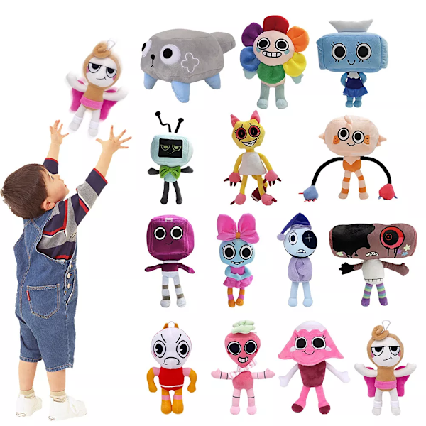 Dandys World Spelfigurer Plyschdocka Pebble Plushies Leksak Julgåva Pojkar Flickor A1