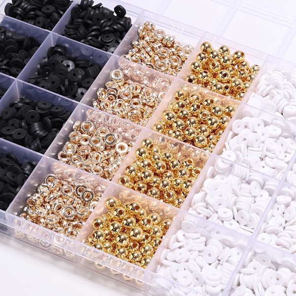 Armbandsset vänskap guld pärlor lerpärlor smycken och armbandsset för tonårsflickor charm armbandsset med bokstavspärlor kit för T Multicolour3