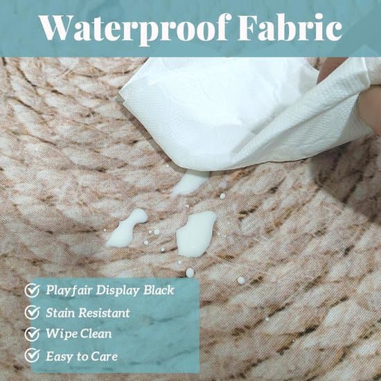 Rund duk, vaskbar polyester 3D-trykt design med elastisk kant, for spisebord, innendørs og utendørs bruk, rotting, 150 cm