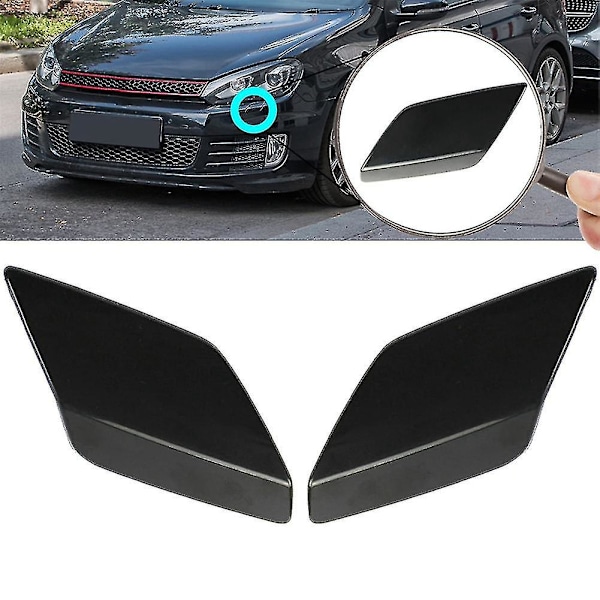 2 stk Primer frontlykt spylerdyse rengjøringsdeksel egnet for Volkswagen Golf golf6 09-13 5K0955109c