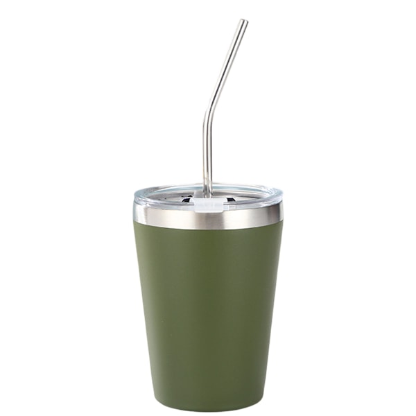 Rustfrie Barnekrus med Sølebestandig Lokk, Sugerør & Silikonhylser, 355 ml, BPA-frie, Isolerende, for Kalde & Varme Drikker Style 3