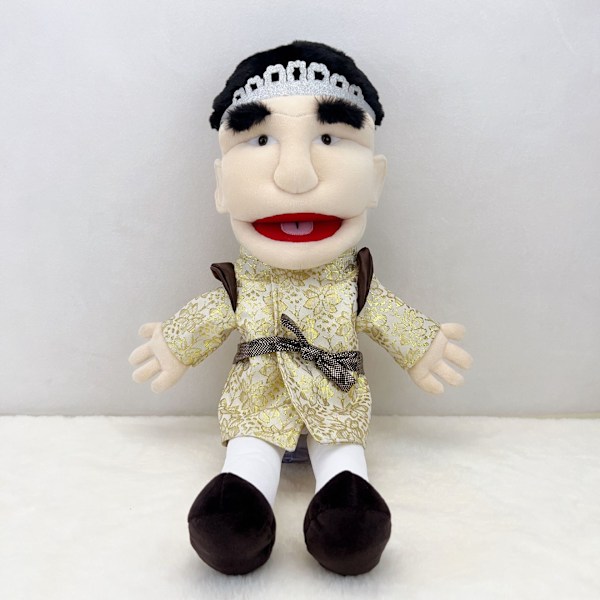 Hånddukker på lager, morsomme plysj leker for gutter, stoffdukker, jeffy fingerdukke Jeff hand puppet