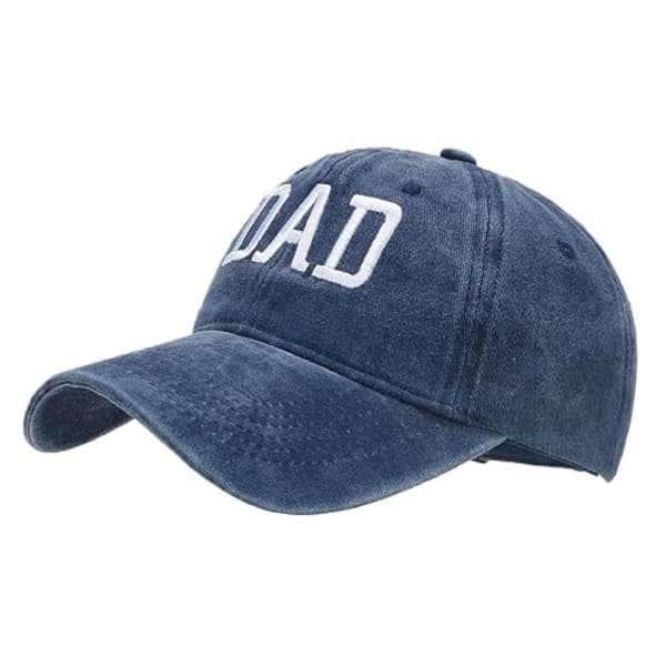 Justerbar caps baseballcaps Pappa-caps blå dad