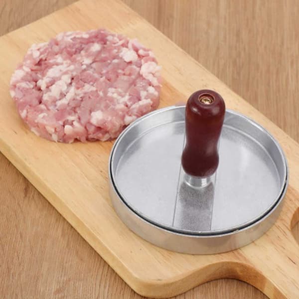 Hamburgerform Hamburgerpresse for Perfekte Burgere silver