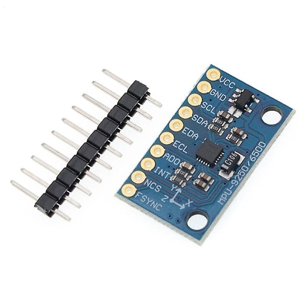 Mpu-9250 -9250 9-akset sensormodul I2c/spi-kommunikasjon Triaksialt gyroskop + Triaksialt akselerometer