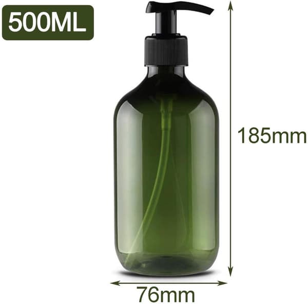 stykker - Såpedispenser - 500 ml - Lotiondispenser - Sjampodispensere - Dusjsåpedispenser - lotionpumpeflaske i plast