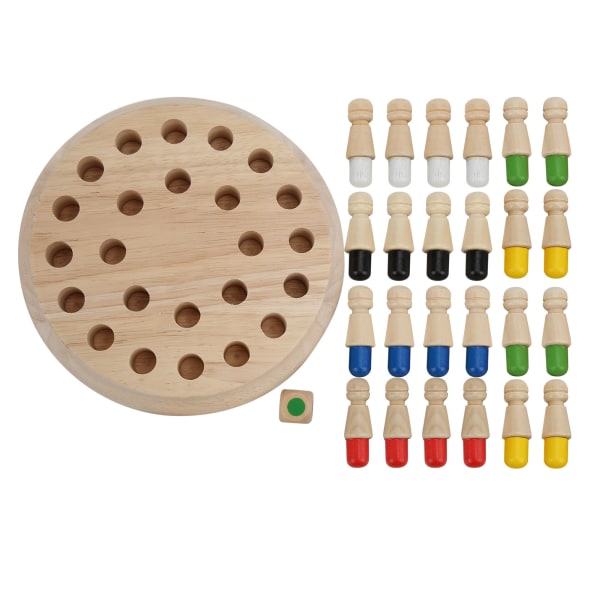 Barn Trä Minne Schackspel Leksak Färg Kognitiv Block Board Pedagogisk leksak