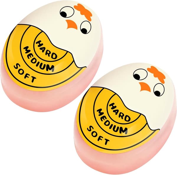 Egg Timer - Fargeendrende Egg Timer - Eggkoker - 2 Stykker - Kjøkkentimer - Egg Kjøkkentimer