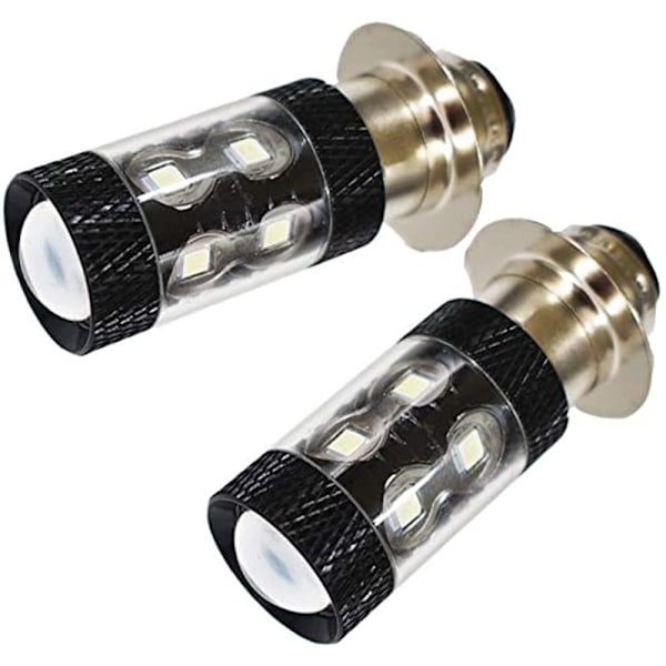 H6m LED-frontlyspærer for Yamaha ATV, blendende hvitt lys