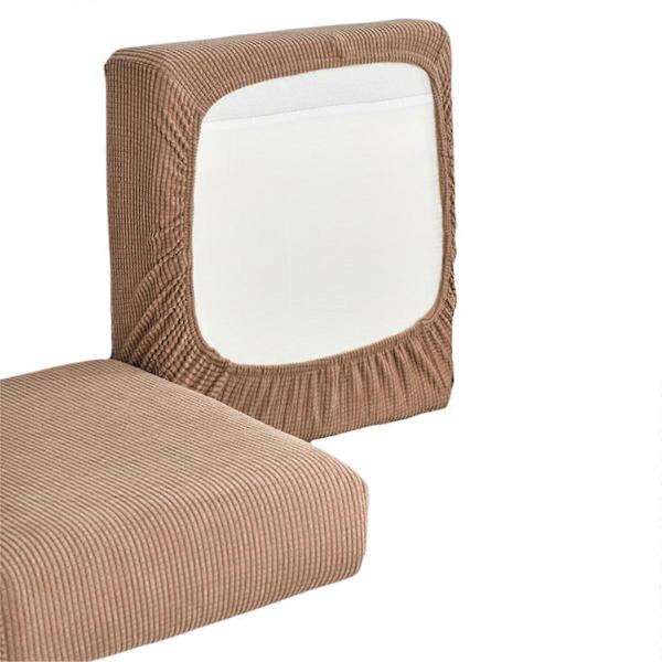 Soffkuddsöverdrag Hög Stretch Tyg Soffsits Sofföverdrag Kamel_jar