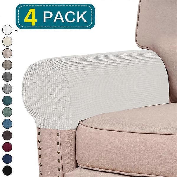 2/4-pack Stretch Armstödsskydd Spandex Armskydd för Stolar Soffa Fåtölj Överdrag för Vilstol Soffa [BR] BEIGE_jar BEIGE 4 PACK