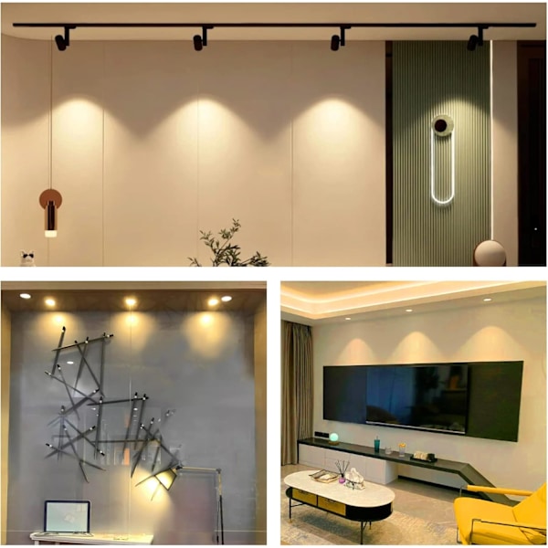 Halogenlampe GU10 35W 230V, 380lm Varmt Hvit 2700K, Dimbar Halogen Spotlampe, for Skapbelysning, Displaybelysning, 6-pak