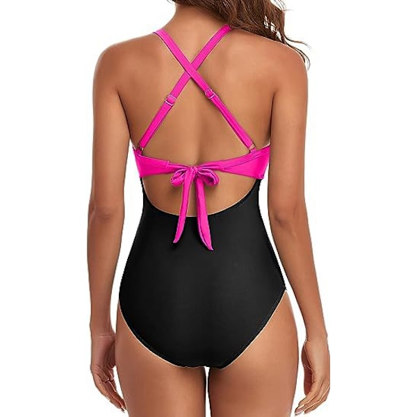 Europæisk Amazon Heldragt Sexet Udskåret Dame Badedragt Rygløs Stram Strop Bikini 2 2 XL