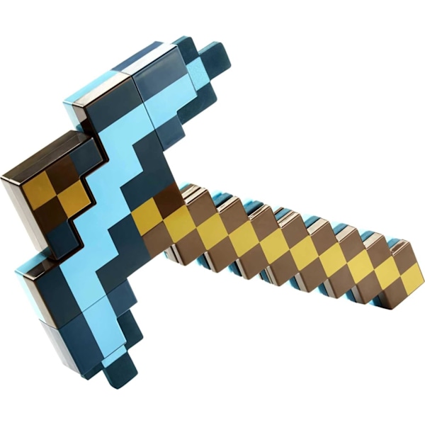 Minecraft leker sverd og hakke minecraft spill transformasjon blue