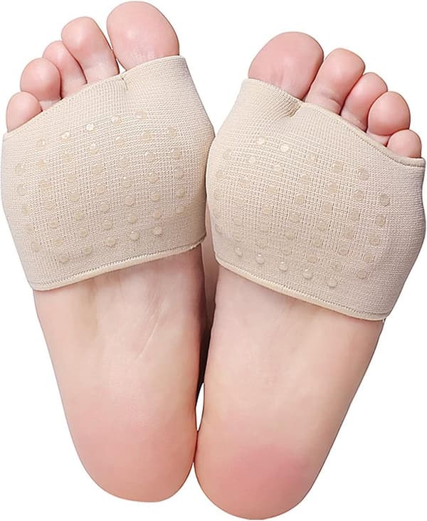Forfotsputer, 2 par, Hallux Valgus Halvsokker, Støtdemping, L-kode