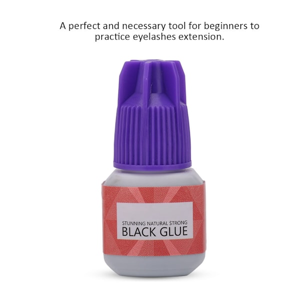 5 ml Ögonfransförlängningslim Snabbtorkande Ögonfransar Ympningslim Övningsförlängningslim