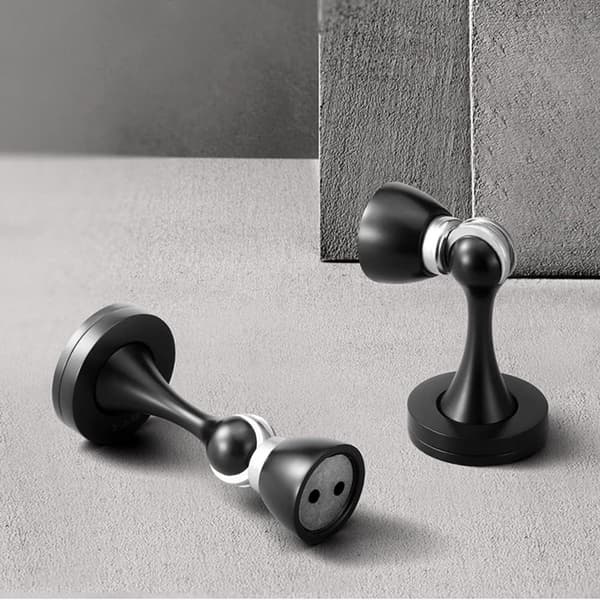 Magnetiske dørstoppere - 2 pak magnetisk dørstopper - terrassedørstoppere - rustfrit stål - dørstopper - indvendige dørstoppere