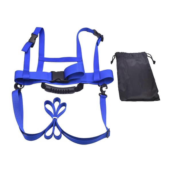 Ski- og snowboardsele til børn, skiakselsele til ski- og snowboardundervisning (BR)_jar Blue