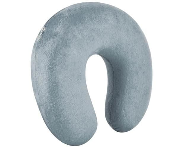 Rejsekudde med Memory Foam / Nakkekudde - Kudde til Rejse Grey grå
