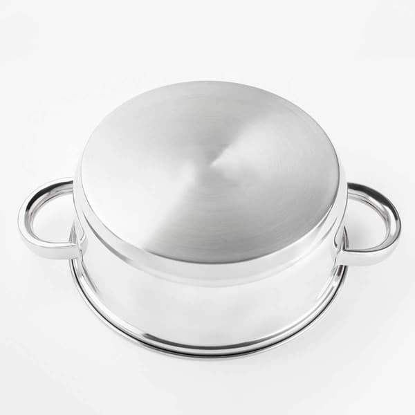 Rustfri gryde, suppegryde med glaslåg dampudtag_jarx