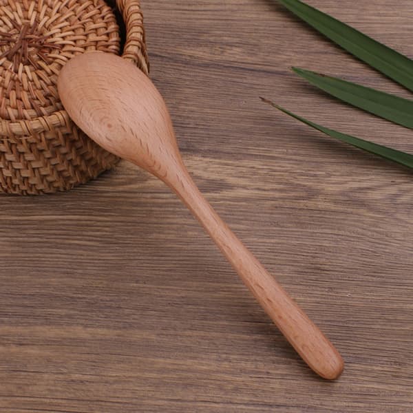 1. Puinen keittolusikka puulusikkakeittiöväline 1 pc