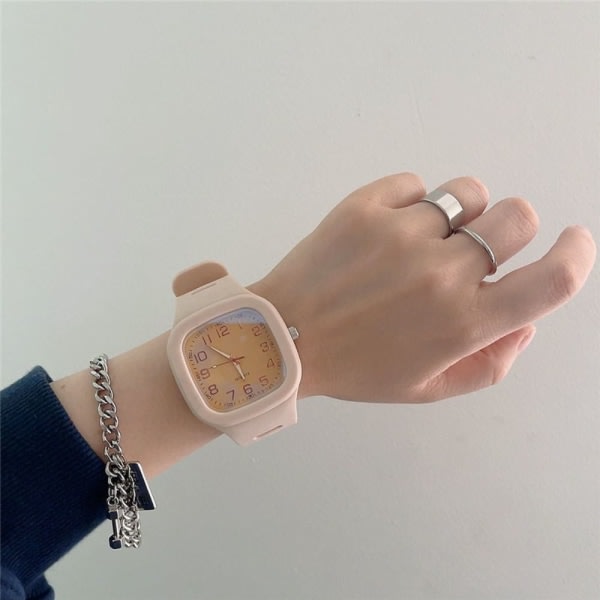 Klockor Quartz Watch PINK Rosa Pink