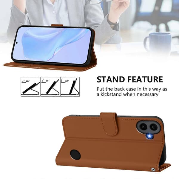 PU-deksel i ensfarget for Nothing CMF Phone 1 [BR]_jar Brown