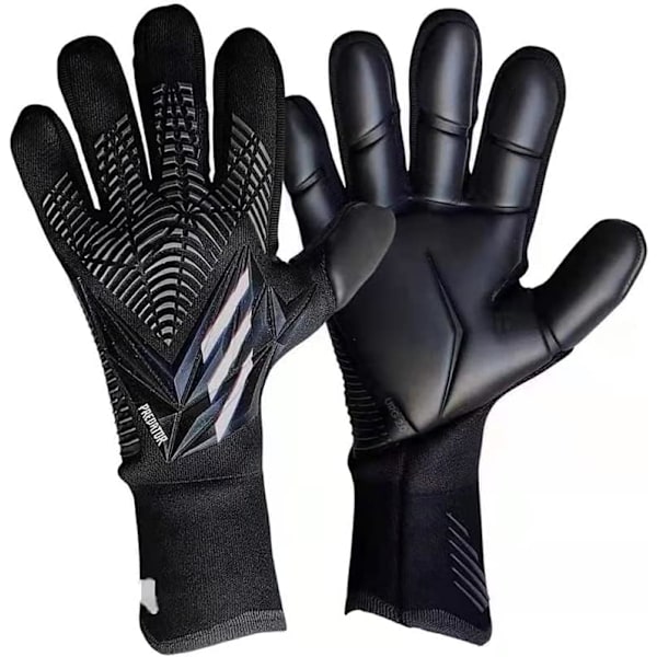 Keeperhansker Fotballhansker for ungdom Profesjonelle fotballhansker i lateks for menn med fingerbeskyttelse for treningskamp F F Size10