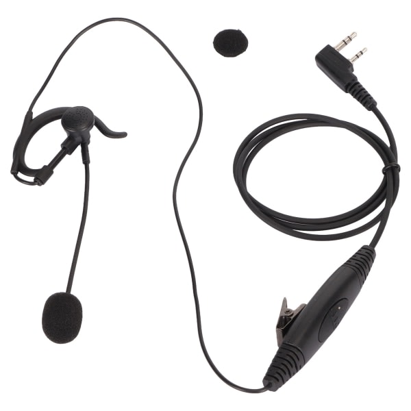 Walkie Talkie-headset med mikrofonpinne, avancerad PTT-mikrofon, K-huvud, universell ersättning för Baofeng