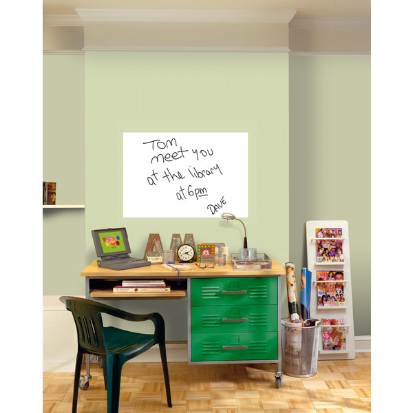 Självhäftande whiteboard 200x45cm Vit one size White