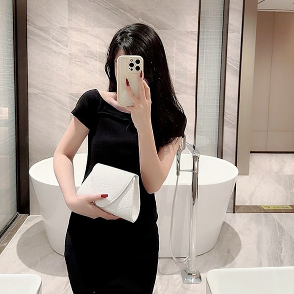 Aftonväskor Paljett Clutch SILVER silver
