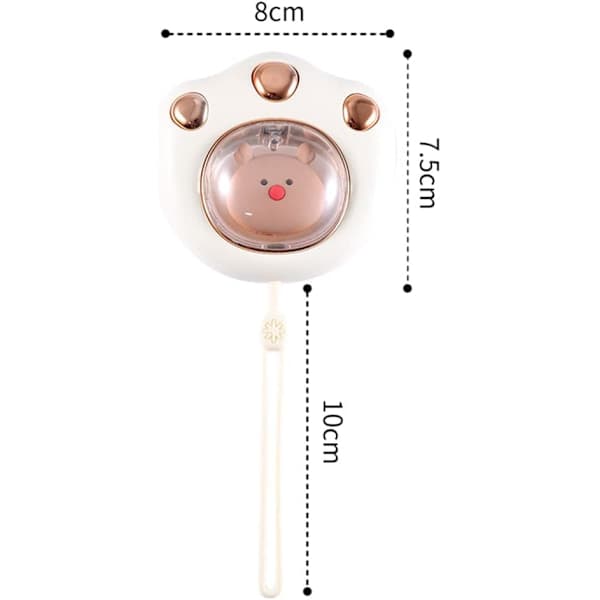 Mini USB Oppladbar Elektrisk Håndvarmer for Vinterreiser Vandring Hvit_jarx