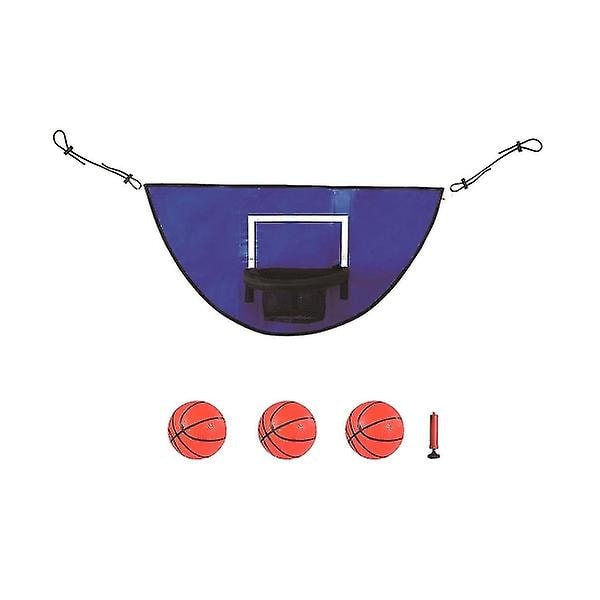 Basketballkurv for trampoline med minibasketball Enkel å installere basketballkurv for trampoline for å sikre dunk