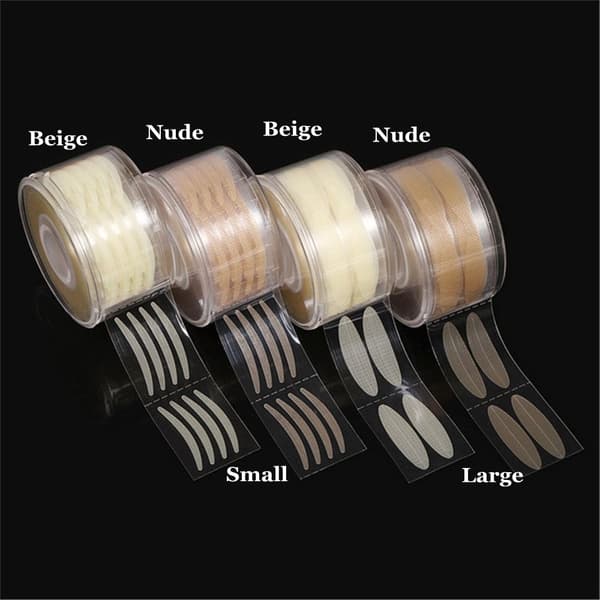 600 st/300 par Osynlig Dubbel Ögonlockstejp beige beige beige beige Samll