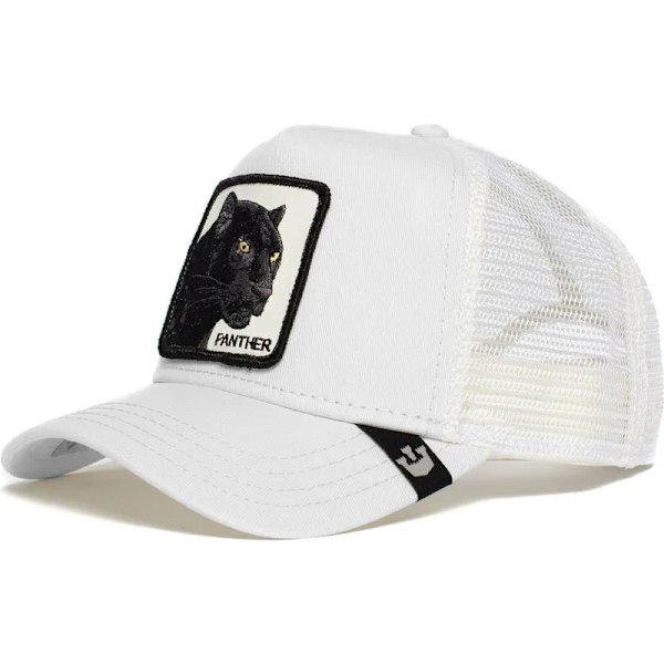 Baseballkasket med dyremotiv, solbeskyttelse, broderet trucker-kasket i mesh med design af sort panter, hane og løve Høj kvalitet (Påske) 2
